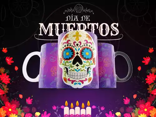 vectores plantilas DÍA DE MUERTOS,FESTEJO,